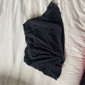 Black Lululemon Skort with Pleated Sides